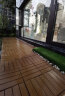 杏花天 塑木地板碳化防腐木地板户外木地板阳台室外庭院花园露台浴室 杏黄色木纹直条 实拍图