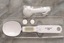 千確電子秤克數(shù)克度控鹽糖勺子秤定量計量勺輔食稱重勺嬰兒奶粉勺稱藥 白色電池款+量勺五件套500g0.1g 曬單實拍圖