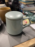 汝山明汝瓷馬克杯 辦公杯 水杯 茶漏三件套蓋杯 汝窯開(kāi)片可養飄逸杯汝瓷 曬單實(shí)拍圖