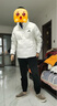 阿迪達斯 （adidas）男裝時(shí)尚潮流舒適保暖戶(hù)外健身跑步羽絨服 JG5925 白 XL  曬單實(shí)拍圖