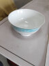 厚秀堂景德镇碗家用吃饭10个装 骨瓷碗碗陶瓷碗 防烫米饭碗面碗可微波炉 蓝色之恋 5英寸 10个 实拍图