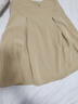 秋水伊人元氣A字氣質(zhì)半身裙夏季新款女裝顯瘦舒適復古通勤遮胯裙子 土黃 S 曬單實(shí)拍圖