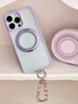名創(chuàng)優(yōu)品（MINISO）【100%好評】適用蘋果16ProMax手機殼iPhone16Pro保護(hù)殼磁吸防摔全包磨砂防指紋360°旋轉(zhuǎn)支架女 【淡紫色】舒適手感 | 無感支架 |氣囊防摔 iPhone  曬單實拍圖