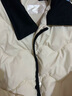 羅蒙（ROMON）小個(gè)子羽絨棉服女秋冬季2025年新款韓版輕薄棉衣小香風(fēng)棉襖外套潮 米白色 L -125-140斤 曬單實(shí)拍圖
