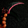 csgo爪子彎刀 暗月雙刺爪刀周邊旋轉(zhuǎn)彎刀未開刃刺客刀模型玩具 銀龍雙刺 曬單實(shí)拍圖