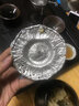 豐陶張生手工錫茶托杯托正方杯墊茶具配件茶道零配錫器圓形茶墊 花圓-荷花 曬單實(shí)拍圖