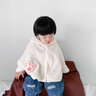 優(yōu)奇嬰兒斗篷兒童秋冬季防風(fēng)擋風(fēng)0-3歲可愛(ài)連帽披肩保暖寶寶外出披風(fēng) 小兔子 S碼 曬單實(shí)拍圖