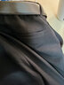 a.b.x夏季垂墜高級感雙褶休閑褲男直筒寬松韓版潮流商務(wù)男士九分褲子 黑色 M/170 曬單實(shí)拍圖