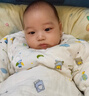 豆苗兒寶寶連體衣嬰兒純棉花加厚抱衣外出新生兒夾棉保暖包腳哈衣秋冬純手工棉衣一歲寶寶二歲三歲 白色小熊（斜襟款） 66碼建議年齡3-5個(gè)月 曬單實(shí)拍圖