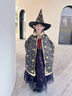 小咔衣濃萬(wàn)圣節兒童服裝女童cosplay巫婆裝扮女孩小惡魔化妝舞會(huì )演出禮服 萬(wàn)圣節黑紫色服裝+帽子+披肩 120 曬單實(shí)拍圖