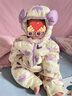 papa【放心絨】爬爬冬季新款男女寶寶羽絨服嬰兒連體衣外出保暖 黃色 80 cm 曬單實拍圖