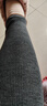 莫代爾打底褲女外穿春夏薄款高腰顯瘦大碼彈力收腹淺灰小腳緊身褲子 深灰 腳口波浪邊 3XL 建議150-170斤 曬單實(shí)拍圖