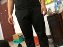 布彥冰絲褲男休閑西褲薄款彈力褲子男夏季中年直筒修身商務(wù)垂感絲滑潮 黑色 38 曬單實(shí)拍圖