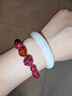 鉑悅璽熙（BOYESXSO）原礦朱砂三合生肖手串馬年本命年護身符男士女士手鏈手飾品 生肖狗 10mm-珠徑 曬單實(shí)拍圖