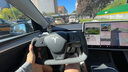 T9電研社方向盤yoke廠model3/Y碳纖維方向盤重力改裝配件適用特斯拉 21年9月之后的ModelY黑 曬單實(shí)拍圖
