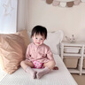 喜雅萌女童開衫毛衣薄款春秋季小外套外出女寶寶衣服嬰兒針織衫兒童女孩 粉紅色 100cm 曬單實(shí)拍圖