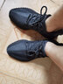 阿迪達(dá)斯 （adidas）椰子鞋三葉草男鞋夏季女鞋Yeezy 350椰子350Boost網(wǎng)面透氣跑步鞋 GX3791 黑色 煤渣 42 曬單實(shí)拍圖