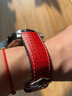 海奕施（HIRSCH）進(jìn)口品質(zhì)橡膠牛皮真皮表帶 無(wú)懼汗水厚實(shí)適用于歐米茄帝舵百年靈 紅色-針扣：長(cháng)L碼 表耳22mm-表扣20mm 曬單實(shí)拍圖