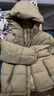 皮爾卡丹（pierre cardin）羽絨服外套女冬季2024年新款羽絨羽絨設計感寬松保暖加厚女裝 青棕色 M(建議100斤以?xún)? 曬單實(shí)拍圖