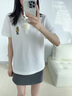 Teenie Weenie小熊女裝簡(jiǎn)約時(shí)尚夏季短袖POLO衫T恤多巴胺短款上衣 白色 165/M 曬單實(shí)拍圖