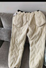 真維斯棉褲男秋冬季男士防潑水加絨加厚北極絨保暖束腿長(cháng)褲男生休閑褲子 曬單實(shí)拍圖
