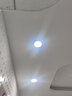 雷士照明led筒燈家用商用辦公室商場(chǎng)嵌入式桶燈天花燈開孔12公分4寸5寸6寸 9W -漆白-正白光-開孔12-13cm 曬單實(shí)拍圖