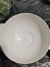 華光華光國瓷 陶瓷碗盤(pán) 純白浮雕餐具碟盤(pán)勺 中式家用餐具 爾雅東方 8英寸湯碗 曬單實(shí)拍圖