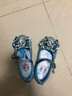 圣閑兒童【軟底蛋卷鞋】冰雪奇緣愛莎公主鞋兒童水晶軟底小女孩水晶鞋 藍(lán)色【愛莎圖案】 18 cm內(nèi)長28 曬單實(shí)拍圖