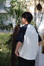 714street【折扣品】2023年新款華夫格短袖t恤男潮牌夏裝美式情侶裝休閑 藍白拼接 L 曬單實拍圖