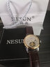 尼尚（Nesun）手表女 女士機械表簡(jiǎn)約心形鏤空女士手表品質(zhì)氣質(zhì)女表 送女朋友 藍色皮帶LN9061-GBL 曬單實(shí)拍圖
