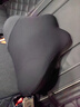 牧寶 汽車(chē)頭枕腰靠 車(chē)用護頸枕車(chē)載靠枕靠墊車(chē)上車(chē)內頭枕汽車(chē)用品 頭枕腰靠套裝 黑色 曬單實(shí)拍圖