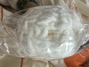 衣織都繡冰條線柔軟粗毛線手工diy織圍巾毛線團(tuán)鉤針勾拖鞋男女手編材料包 01奶白 曬單實(shí)拍圖