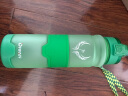 DFIFAN运动水杯大容量塑料杯子男女户外骑行健身水壶便携水瓶学生随手杯 绿色（磨砂款） 1000ml 实拍图