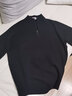 恒源祥加厚100%羊毛衫男士拉鏈半高領(lǐng)毛衣保暖上衣HJ197 黑色 175/92A  曬單實(shí)拍圖