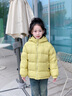 雅鹿2025新款兒童羽絨服短款男童女童中大童寶寶加厚洋氣冬裝外套 熒光綠 130cm 曬單實(shí)拍圖