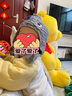 戴維貝拉（DAVE＆BELLA）冬季寶寶加絨帽子小男孩保暖帽男童套頭帽小童可愛(ài)針織帽秋冬童帽 灰色 48 ( 建議帽圍約46-48cm) 曬單實(shí)拍圖