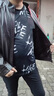 皮爾卡丹（pierre cardin）真皮皮衣男2022秋冬新款海寧頭層綿羊皮潮流夾克中青年機車(chē)外套 黑色加絨 180 曬單實(shí)拍圖