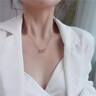 【520禮物】建祿520銀項鏈女生我愛你鎖骨鏈女士韓版吊墜頸鏈時尚銀首飾品生日禮物送女朋友老婆媽媽 520我愛你銀項鏈-玫瑰金色（證書+抽拉玫瑰禮盒） 曬單實拍圖