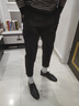 唐號(hào)西褲男西裝褲男士九分商務(wù)休閑正裝高級(jí)垂墜感秋冬小西服男款褲子 黑色 29 曬單實(shí)拍圖