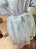 G.DUCKKIDS小黃鴨女童連衣裙冰雪奇緣愛莎公主裙兒童艾莎蓬蓬裙寶寶生日禮服 藍色 90 尺碼1~2歲【 80-90cm】 曬單實拍圖