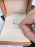 CRD克徠帝【現貨閃發(fā)】公主冠群鑲18K金鉆戒女戒求婚結婚鉆石戒指 PT950 共約18分 主石8分 曬單實(shí)拍圖