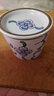 素美吉（SUMEIJI）主人杯日式小茶杯和風(fēng)豬口杯圍爐煮茶陶瓷茶杯茶碗復古茶口杯喝茶 彩椒花-茶杯+蓋子 曬單實(shí)拍圖