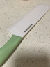 美帝亞（MIDDIA）陶瓷刀陶瓷菜刀廚房家用切菜刀切片切肉刀嬰兒輔食刀具三件套套裝 6寸海螺綠 曬單實(shí)拍圖