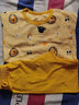 Mawcha 兒童內衣套裝精梳棉男女中大童春秋低圓領(lǐng)秋衣秋褲 中領(lǐng)黃色馬 120 曬單實(shí)拍圖