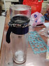 妃汐蒂茶水分離泡茶杯雙層玻璃杯子創(chuàng  )意潮流男女水杯簡(jiǎn)約時(shí)尚商務(wù)花茶杯 中號色-450毫升 曬單實(shí)拍圖