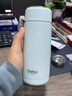 Debo保溫杯迷你316不銹鋼兒童學(xué)生水杯情侶辦公室泡茶杯帶茶濾 淺藍色 300ml 曬單實(shí)拍圖