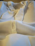 欧莎（OSA） 新款女气质OL职业粉色雪纺衬衫七分袖上衣衬衣薄款 白色 M 实拍图