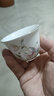 祥業(yè)  手繪白瓷茶杯家用功夫茶具個(gè)人品茗杯主人杯單杯泡茶碗茶盞 白瓷繁花品茗杯 曬單實(shí)拍圖