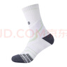 361度秋季新款男專業(yè)籃球長襪運(yùn)動襪子 白色 M 曬單實(shí)拍圖