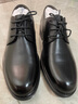 百思圖秋季新款【牛皮鞋面】商場(chǎng)時(shí)尚商務(wù)通勤方跟男正裝皮鞋22057CM3 黑色 39 曬單實(shí)拍圖